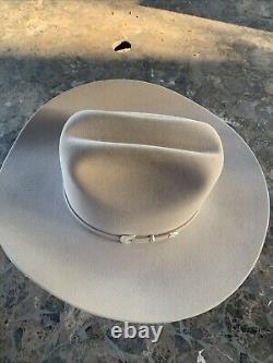 Vintage STETSON JBS HERITAGE 61 Silver Belly 6x Beaver Cowboy Hat Size 6 7/8