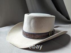 Vintage STETSON cowboy hat 4X BEAVER tan brown 7 western RODEO