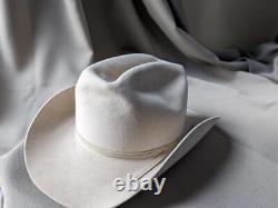Vintage STETSON cowboy hat BEAVER 4X tan sand 7-1/8 western XXXX