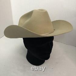 Vintage Shudde Bros Beaver De Luxe Felt Open Road Style Western Cowboy Hat Tan