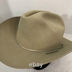 Vintage Shudde Bros Beaver De Luxe Felt Open Road Style Western Cowboy Hat Tan