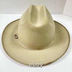 Vintage Stetson 10X Western Hat 7 3/8 with Original Box Country Cowboy Beaver Felt