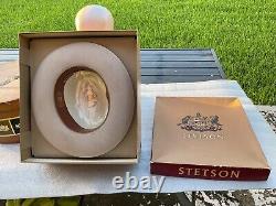 Vintage Stetson 1950s 7X Clear Beaver SilverBelly 7++ to 7-1/8 & Box