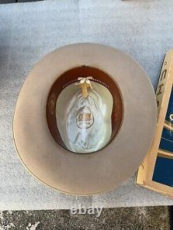 Vintage Stetson 1950s 7X Clear Beaver SilverBelly 7++ to 7-1/8 & Box