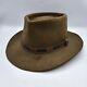 Vintage Stetson 3x Beaver Brown Cowboy Hat Brown Leather Band 6 7/8