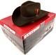 Vintage Stetson 3x Beaver Cowboy Hat Withbox Chocolate Brown Long Oval Excellent