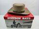 Vintage Stetson 3x Beaver Felt Western Cowboy Feather Brown Beige Hat 7 Withbox