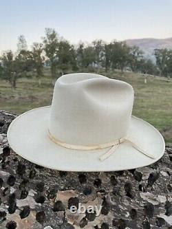 Vintage Stetson 3X Beaver Quality western cowboy O. P. S. Era hat 7 1/2 Long Ova