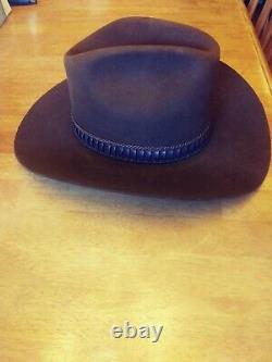 Vintage Stetson 4X Beaver Brown Western Cowboy Hat, Size 6 3/4