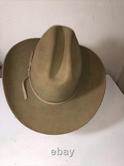 Vintage Stetson 4X Beaver Cowboy Western Hat Taupe Brown 7 1/4 Long Oval No Box