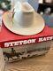 Vintage Stetson 4x Beaver Western Cowboy Hat Sz 7 1/4 Light Tan Xxxx Withbox Euc