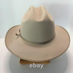 Vintage Stetson 4X XXXX Beaver Cowboy Hat Size 7 Tan Cream