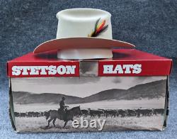 Vintage Stetson 4x Beaver Cowboy Hat WF2025 Wisp Western Silver Belly Sz 6 7/8