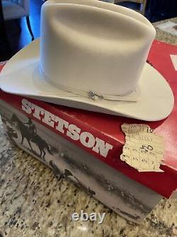 Vintage Stetson 4x Silver Belly Beaver Hat With Box Size 6 7/8