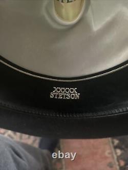 Vintage Stetson 5X Beaver Felt Cowboy Hat Size 7 1/8 With Box 4 Inch Brim