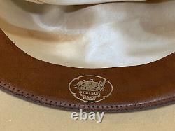 Vintage Stetson 7X Beaver Cowboy Hat. Size 7-3/8 Mid 1970s with Hat Band & Box