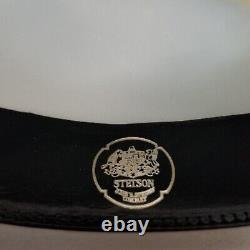 Vintage Stetson 7x Beaver Fur Felt Cowboy Hat XXXXXXX Western Long Oval 7 3/8