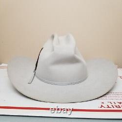 Vintage Stetson 7x Beaver Fur Felt Cowboy Hat XXXXXXX Western Long Oval 7 3/8