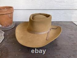 Vintage Stetson Antique Old West Cowboy Hat 7 Yellowstone Eastwood Gunsmoke