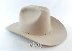 Vintage Stetson Beaver Blend Cowboy Hat Size 7 3/8 Beige