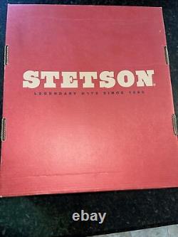 Vintage Stetson Black CARSON Beaver Felt 4X Cowboy Hat withBox 7 Read