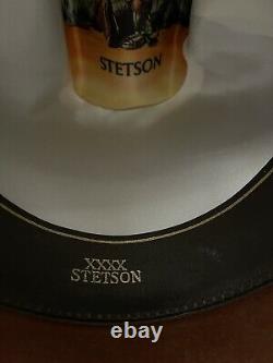 Vintage Stetson Brown Sherry 4X (XXXX) Cowboy Western Hat Feather 7 5/8