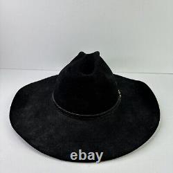 Vintage Stetson Cowboy Hat 4x Beaver Black Mesa WithGold Buckle Black 7 1/8