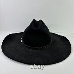 Vintage Stetson Cowboy Hat 4x Beaver Black Mesa WithGold Buckle Black 7 1/8