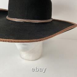 Vintage Stetson Cowboy Hat Black Felt XXX USA Made