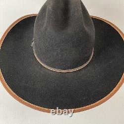 Vintage Stetson Cowboy Hat Black Felt XXX USA Made