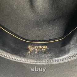 Vintage Stetson Cowboy Hat Black Felt XXX USA Made