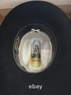 Vintage Stetson Cowboy Hat Carson. New In Box Size 6 7/8 4X Beaver. Never Worn