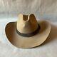 Vintage Stetson Cowboy Hat Mens 7 1/4 Beaver 3x Stampede Palomino Leather Trim