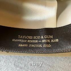 Vintage Stetson Cowboy Hat Mens 7 1/4 Beaver 3X Stampede Palomino Leather Trim