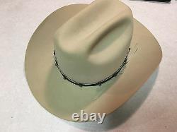 Vintage Stetson Cowboy Hat Rancher, 10X XXXXXXXXXX Beaver Bone Feather, $ilver &