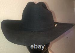 Vintage Stetson Cowboy Hat Rancher 6X XXXXXX Beaver Black Goldstone Band 7 1/4