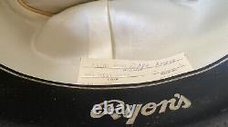 Vintage Stetson Cowboy Hat Sz 7 Long Oval Mist Grey Ryon's 7X Beaver