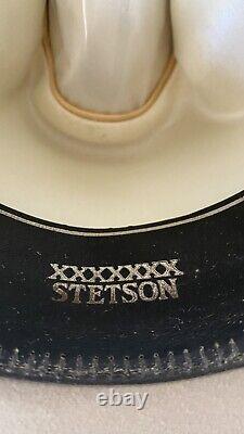 Vintage Stetson Cowboy Hat Sz 7 Long Oval Mist Grey Ryon's 7X Beaver