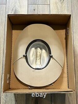 Vintage Stetson D4 Ranch Tan Size 7 Or 56 Cowboy Hat 4 Inch Brim SF0575D440 5 X