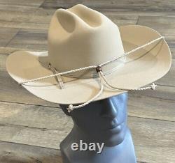 Vintage Stetson D4 Ranch Tan Size 7 Or 56 Cowboy Hat 4 Inch Brim SF0575D440 5 X