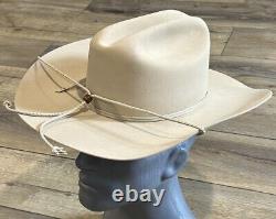 Vintage Stetson D4 Ranch Tan Size 7 Or 56 Cowboy Hat 4 Inch Brim SF0575D440 5 X