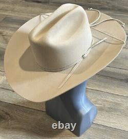 Vintage Stetson D4 Ranch Tan Size 7 Or 56 Cowboy Hat 4 Inch Brim SF0575D440 5 X