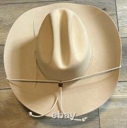 Vintage Stetson D4 Ranch Tan Size 7 Or 56 Cowboy Hat 4 Inch Brim SF0575D440 5 X