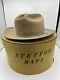 Vintage Stetson Hat Oval Hat Box Usa Long Oval Size 7 3x Beaver Cowboy Open Road