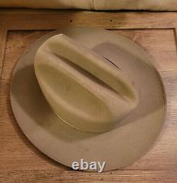 Vintage Stetson Hats the Open Road 4x Beaver 6 5/8 Fedora western Cowboy hat