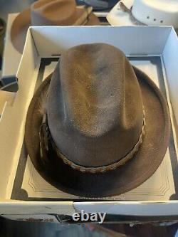 Vintage Stetson Imperal Open Road, Beaver Hat, Size 7, 2 Brim, 4 Chocolate