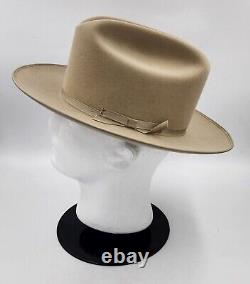 Vintage Stetson Open Road 4X Beaver Silver Belly Size 6 7/8 Cowboy Hat With Box