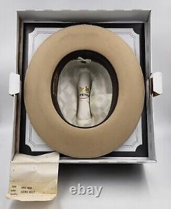 Vintage Stetson Open Road 4X Beaver Silver Belly Size 6 7/8 Cowboy Hat With Box