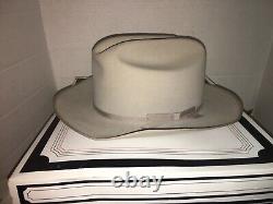 Vintage Stetson Open Road 5X Beaver Hat 7 1/8 Mist Grey