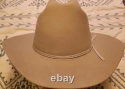 Vintage Stetson Rancher High Crown Cowboy Hat 7 1/2 Silverbelly XXXX
